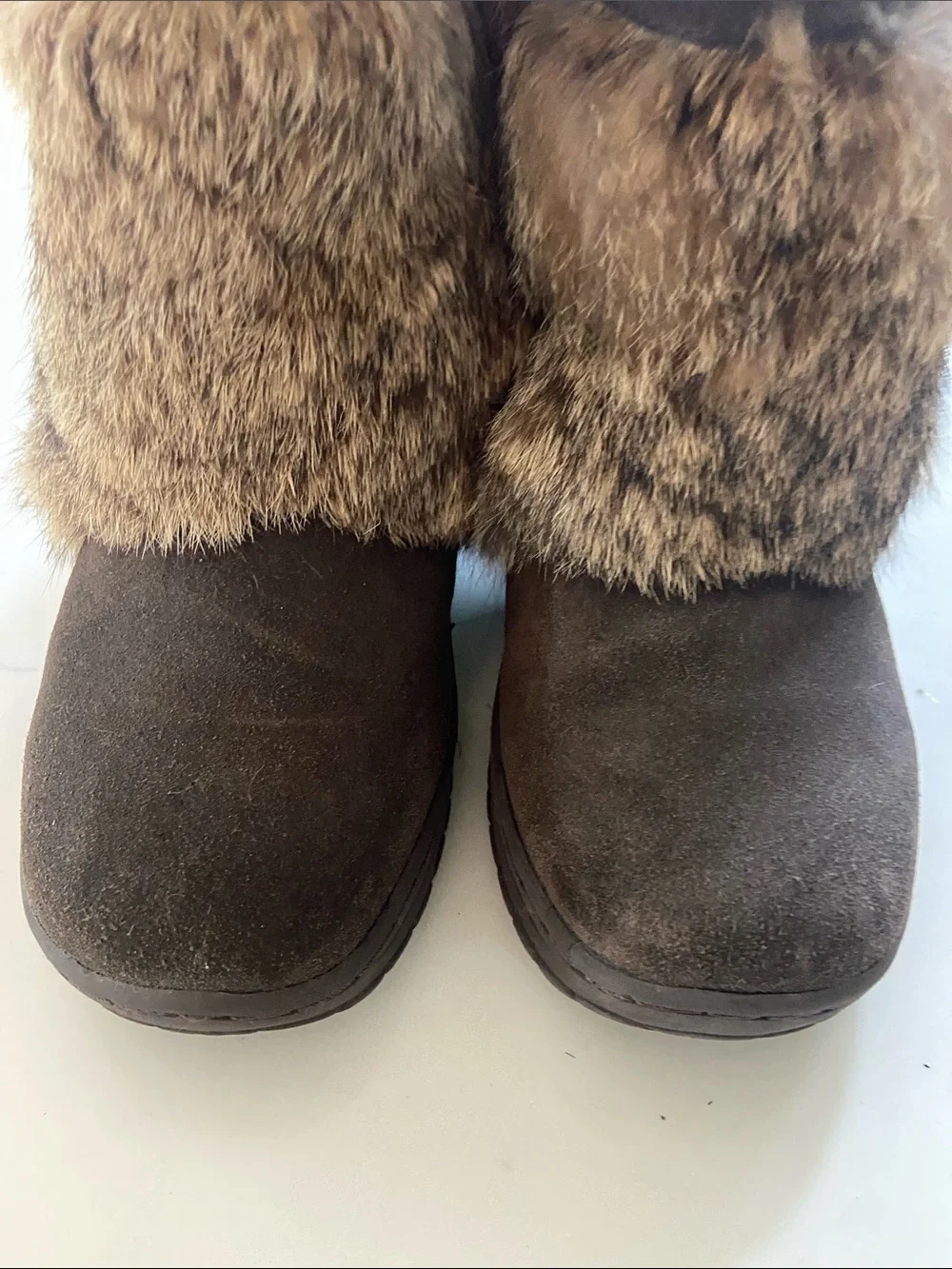 BearPaw Brown Faux Fur Winter Boots
